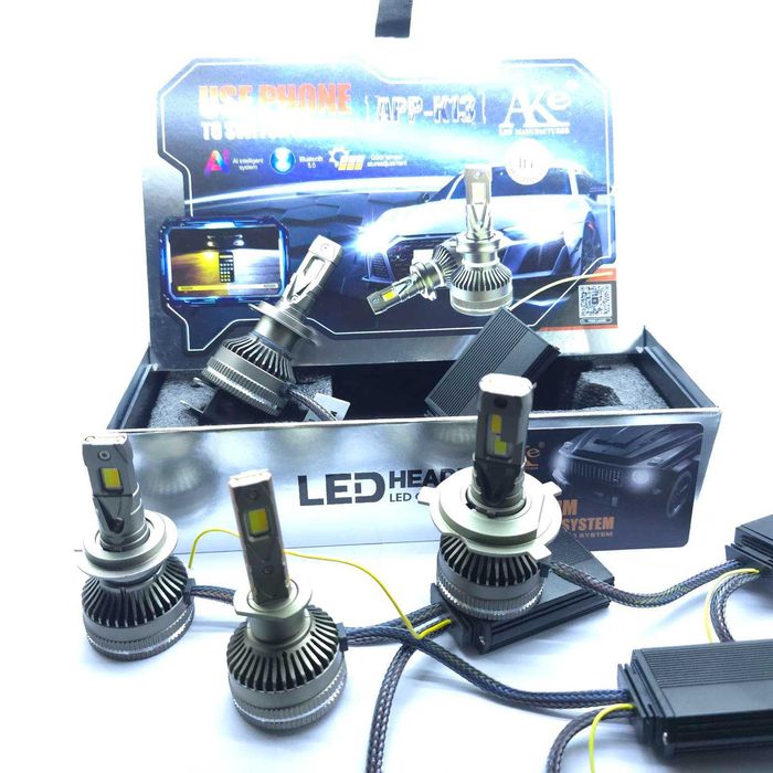 SMART LED Крушки H7 H1 H4 APP-K13 ново поколение