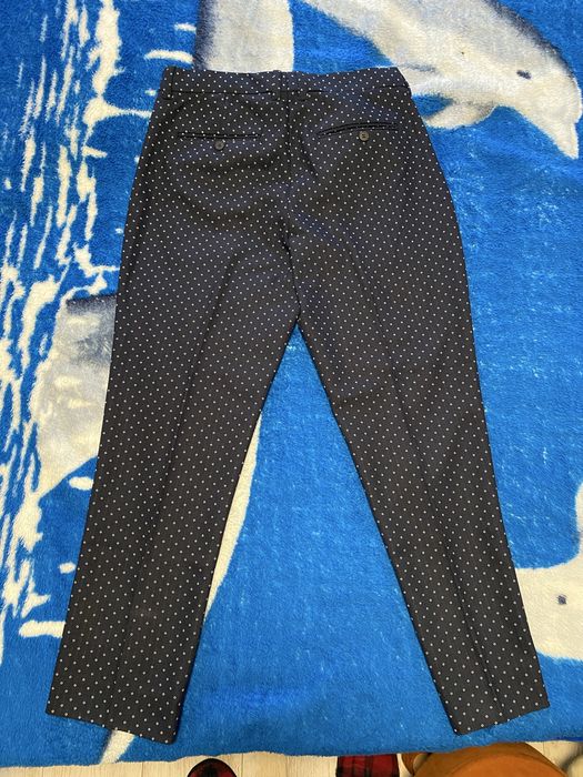 Pantaloni de barbati H&M  slim fit, mar 34/36, bleumarin cu model romb