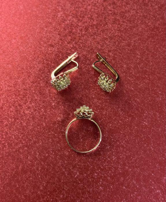 Бриллиант комплект золото | brilliant oltin komplekt