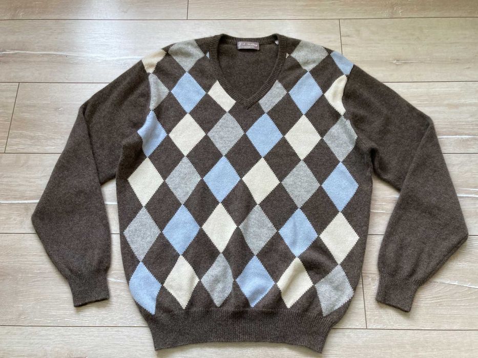 F.D. Fielding 100% Cashmere мъжки кашмирен пуловер кашмир размер XL