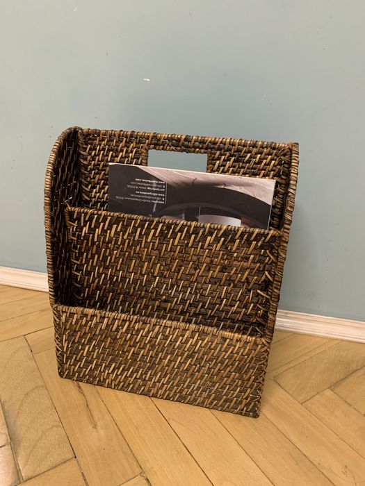 Винтидж ратанова поставка за списания / 80-те