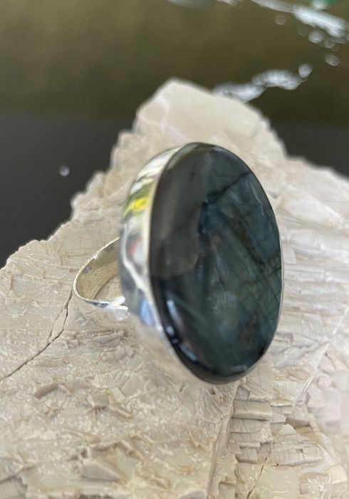 Inel Argint 925 cu Piatra Semipretioasa Labradorit