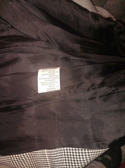 Sacou office dragon cu sclipici gri,umeri bufanti