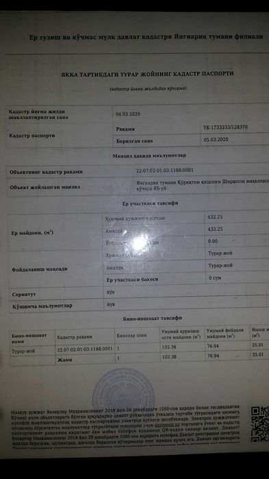 Ховли жой сотилади. 2 сотик 2 хона 1 дализ қилиб бўлиб сотилади 400млн