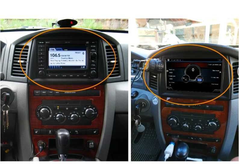 9-инчова мултимедия за JEEP Grand Cherokee Commander Compass 2005–2010