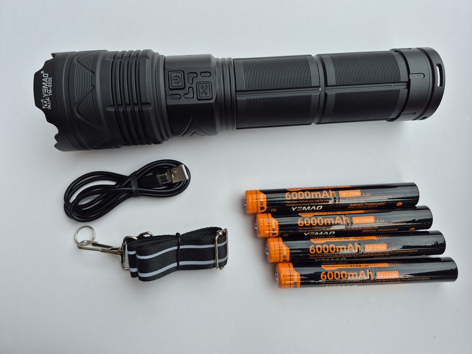 Супер мощен LED лазерен фенер YM-G500 и YM-G600/3200м/4000lm