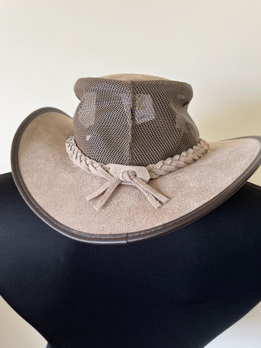 Palarie piele cowboy BARMAH , autentica , made in Australia