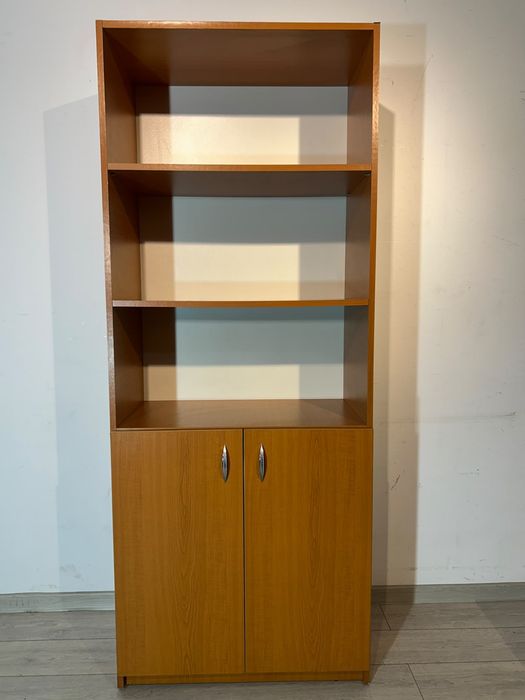 3 Buc. Bibliotecă 80 cm; Dulap Depozitare cu 2 Uși; Etajeră cu Rafturi
