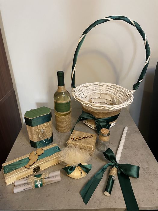 Комплекти за кръщене и сватба по поръчка