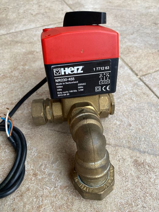 servomotor Herz vană cu trei cai