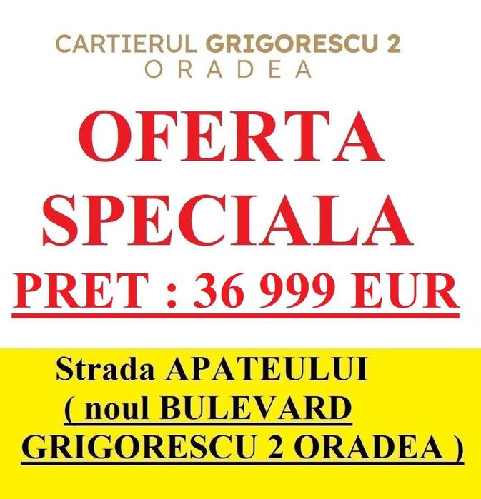 Parcela in Oradea Cartierul Grigorescu 2 la PADURE 500 mp teren