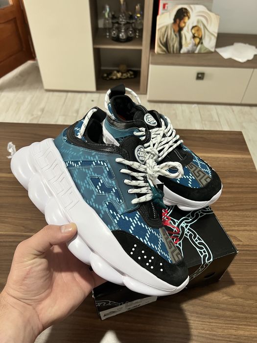 Versace Chain Reacion Blue Albastru 41 , 42
