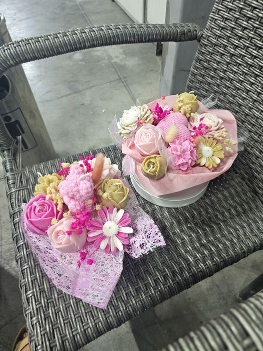 Букети от соеви свещи