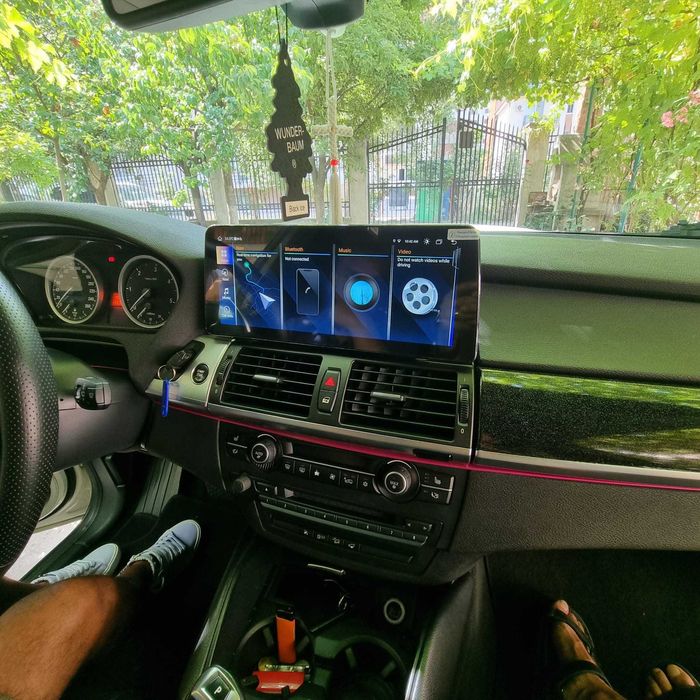 Navigatie android 12" BMW X5 X6 E70 E71 Carplay Waze YouTube