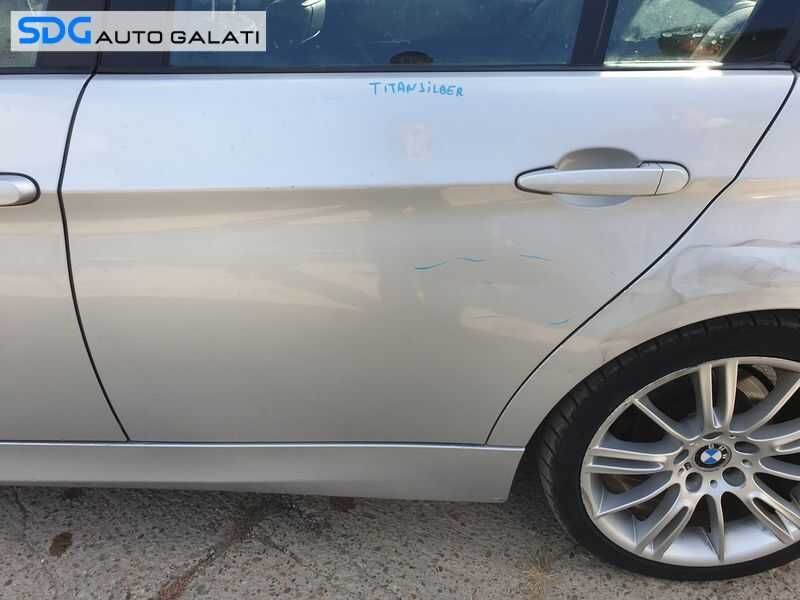 Usa Usi Portiera Portiere Stanga Spate Dezechipata cu DEFECT BMW Seria 3 E90 2004 - 2010 Culoare Titansilber Metallic 354/7
