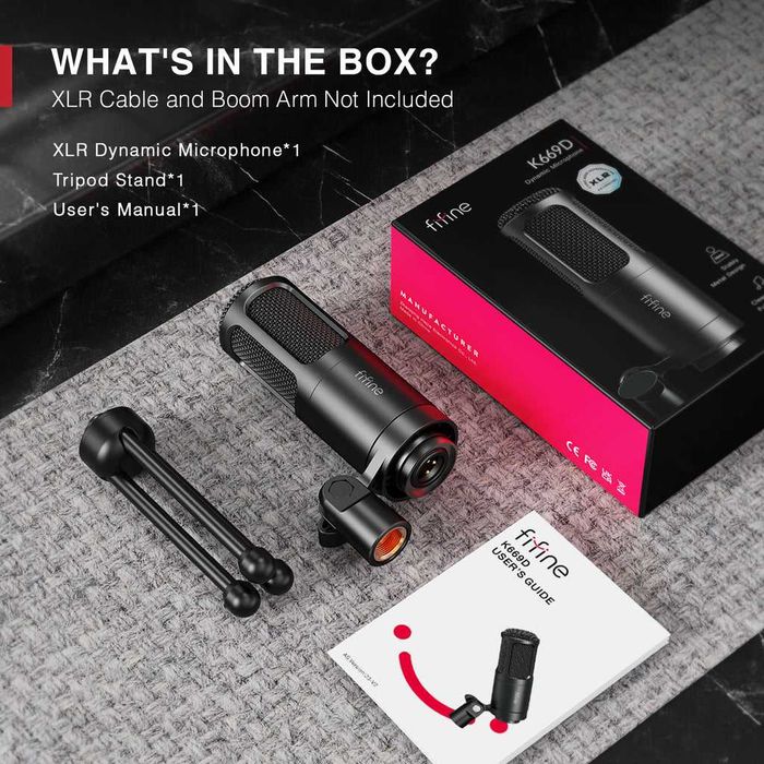 ; Микрофон Fifine K669D