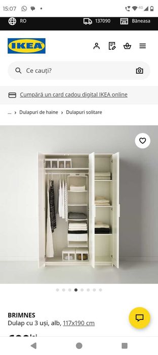 Vând șifonier 3 uși