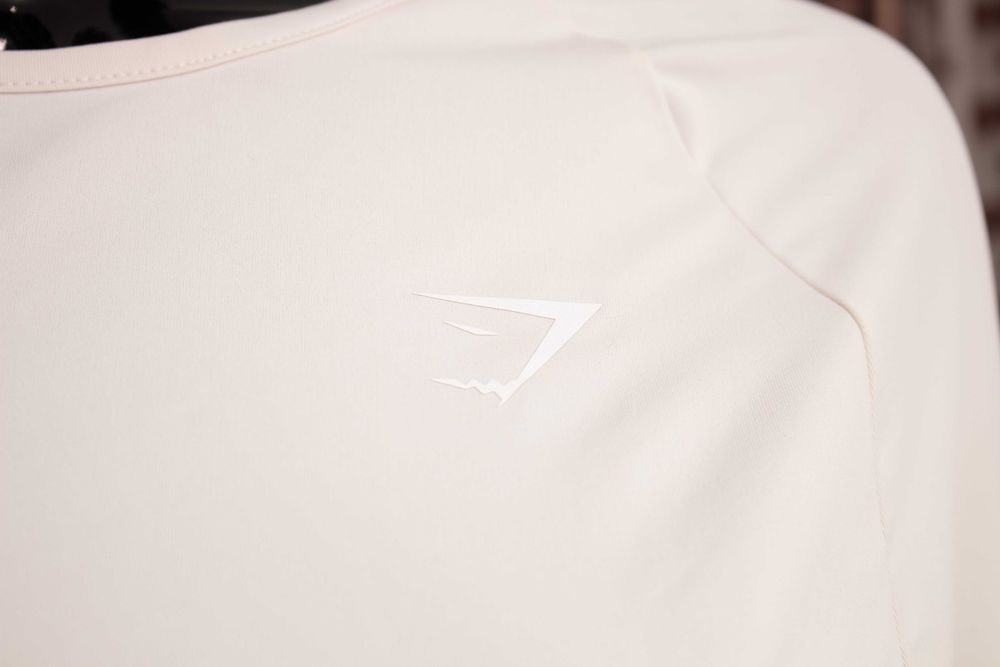 Gymshark оригинална дамска блуза бледо розова дълъг ръкав кроп L