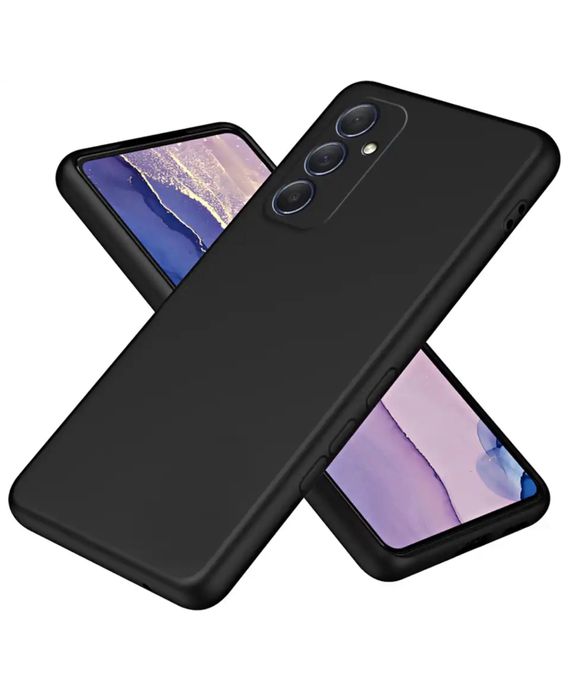 Samsung A72/A52S/A53/A54/A55/A56/A36/A37/A57 Husa Slim Silicon Neagra/Transparenta Clear