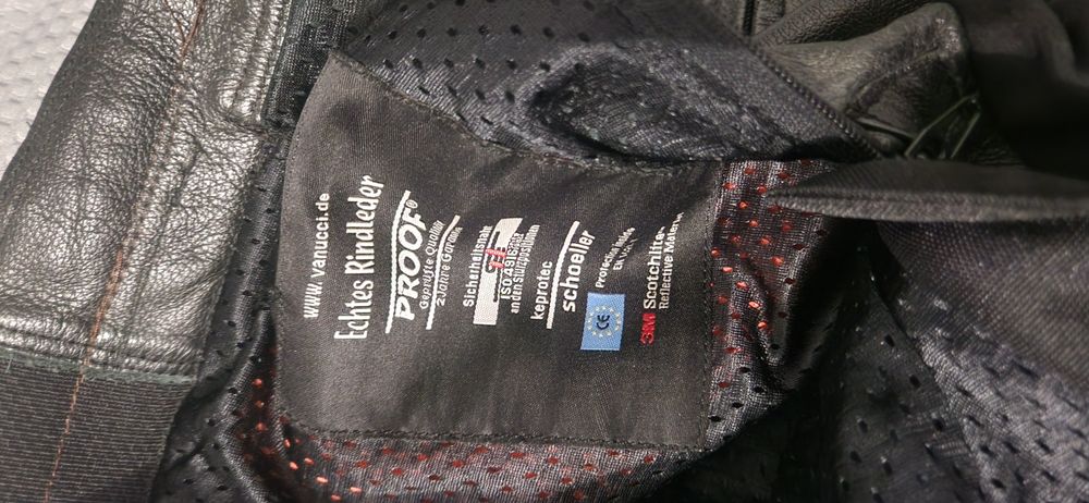 Pantaloni moto piele vanuci