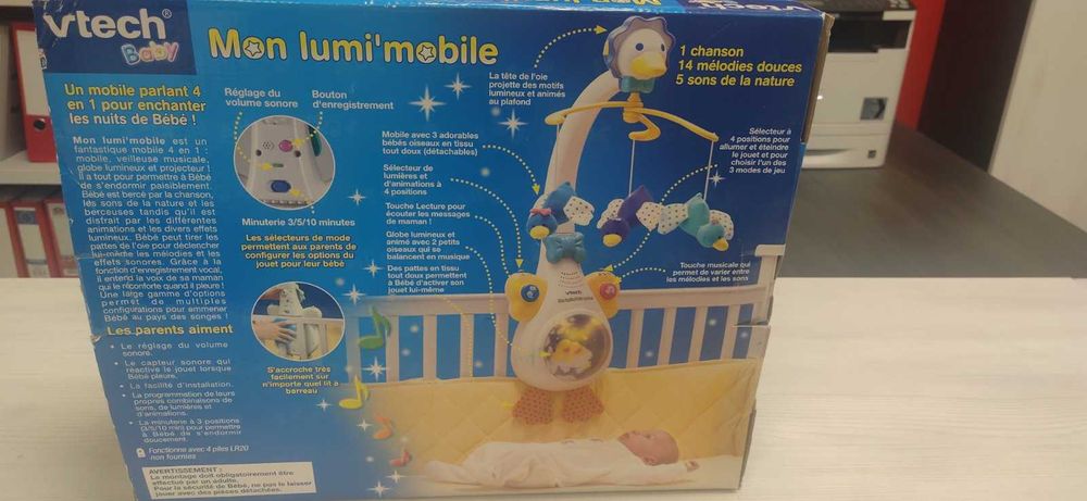 Детска музикална въртележка за легло VTech baby