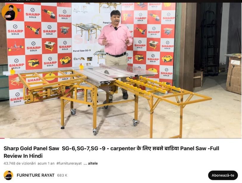 Vând circular portabil nou, prelucrare lemn masiv sau PAL/MDF.