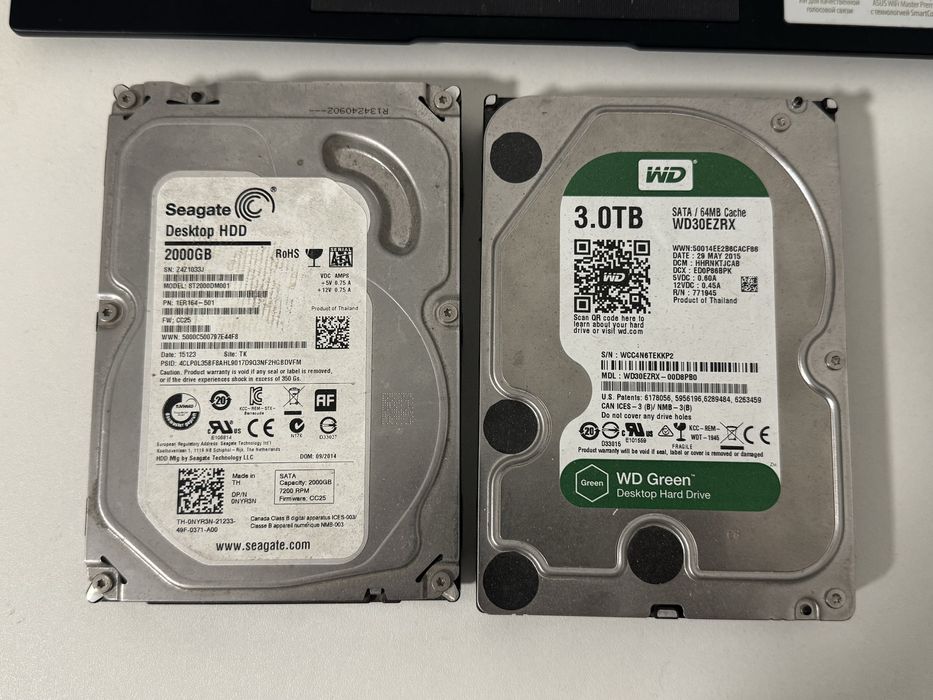 Жесткий диск 2ТБ, 3ТБ