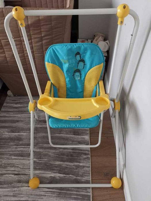 KIDDY Люлка Пингвин (2 в 1), жълта и синя