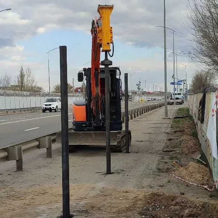 фундамент забивные сваи под дома бани контейнера веранды беседки