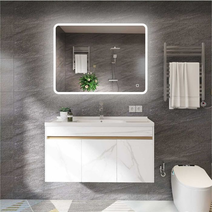 LED ЛЕД огледало Щутгарт 100×70 Музика Блутут