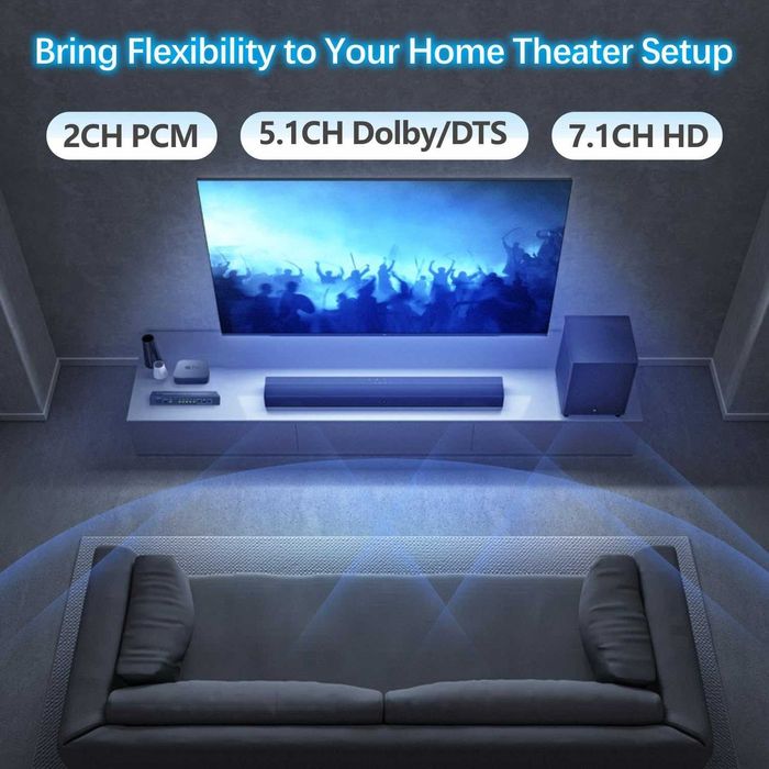 iArkPower 5 входа - 1 изход 4K/60Hz HDMI суич - аудио екстрактор