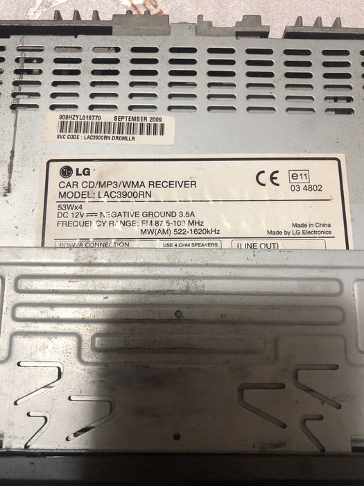Cd-player auto MP3 LG 4x53w