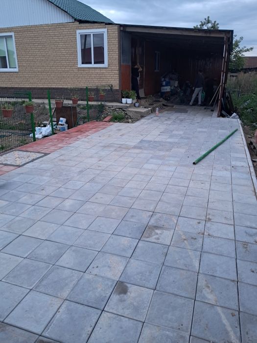 Укладка брусчатки