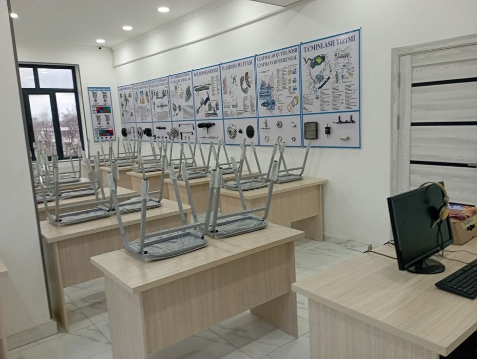 Стол ва стуллар. Синф хона учун. Ишлатилмаган