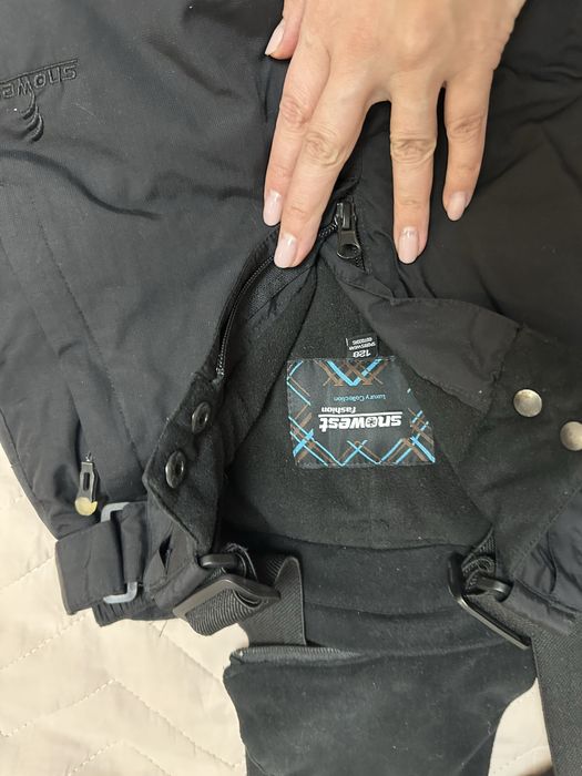 Теплые лыжные брюки с подтяжками