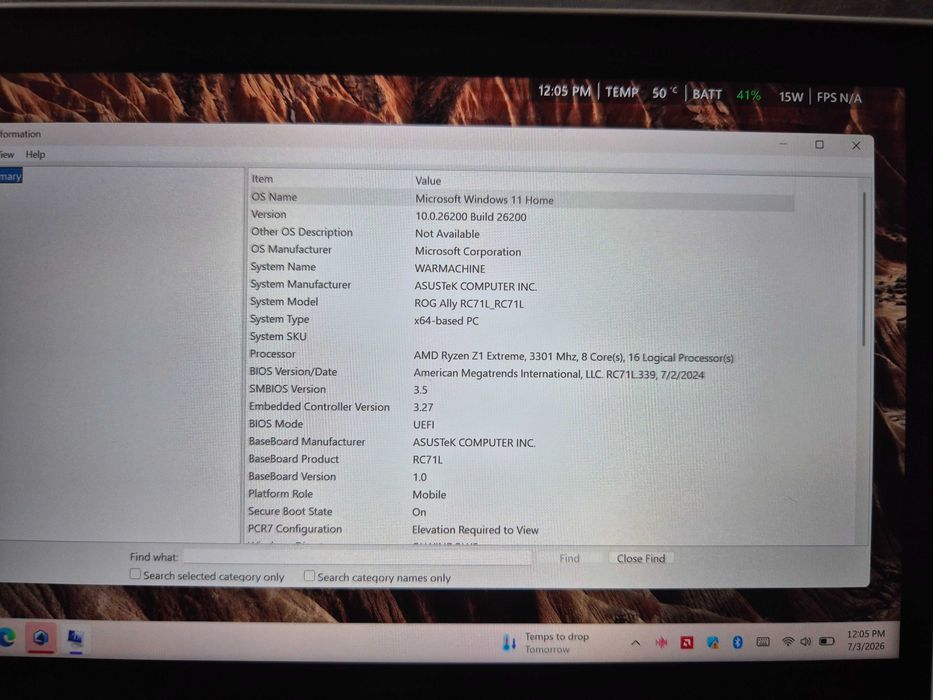 Asus ROG Ally Z1 Extreme - преносима гейм конзола с Windows 11