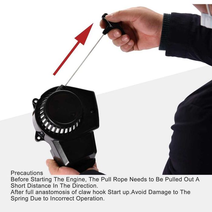 Set Starter Recoil pentru Mini ATV si Dirt Bike 47cc 49cc Negru