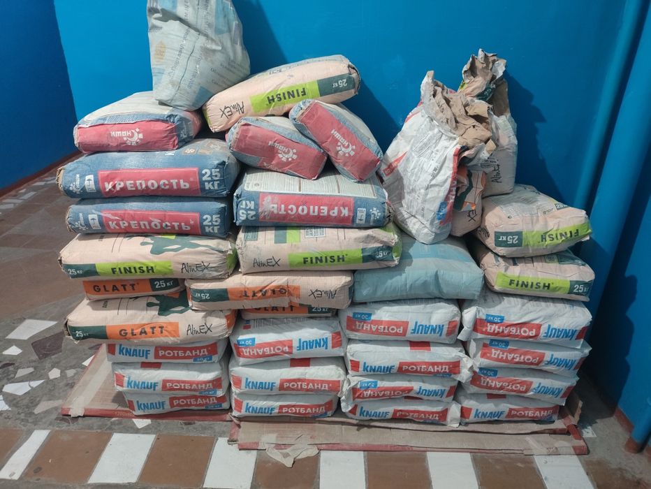 Ротбанд, Кафельный клей, Глатт, Финиш остаток