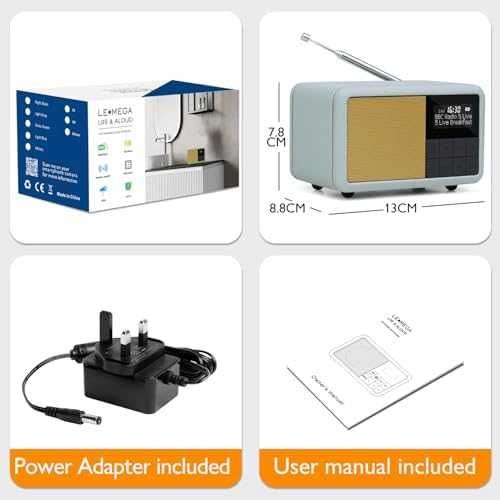 Ново малко DAB+ радио с Bluetooth и аларма – водоустойчиво, компактно