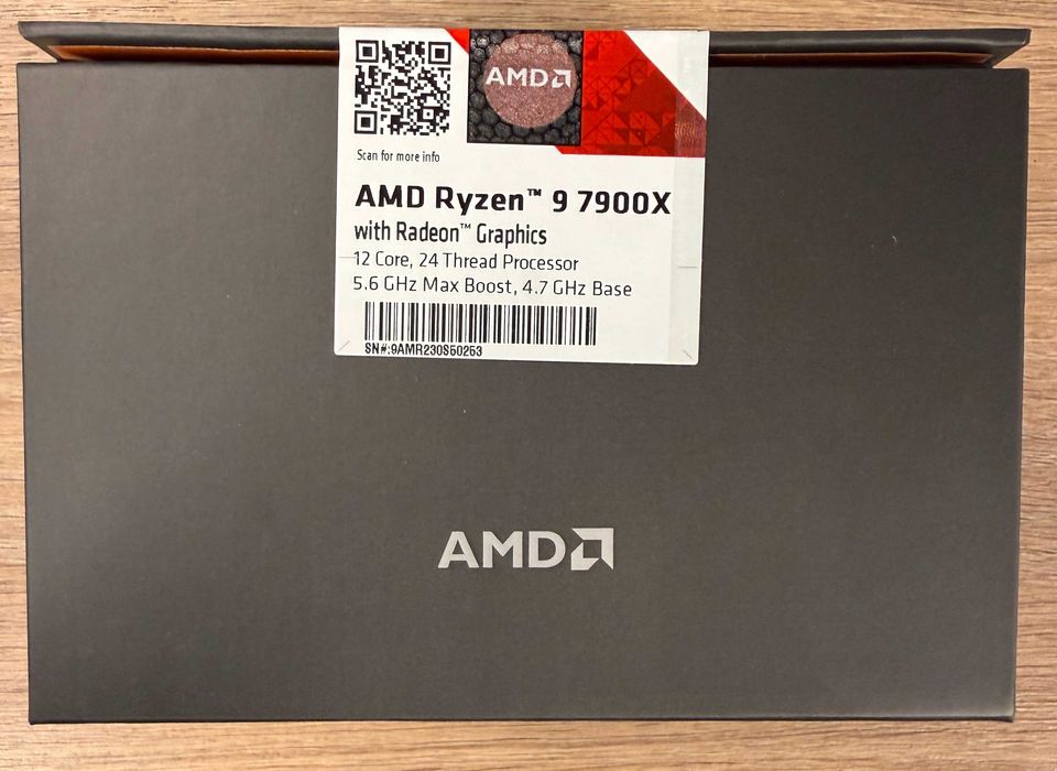 Vand procesor AMD Ryzen 9 7900X  4.7GHz socket AM5 box, nou, sigilat, garantie