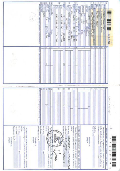 Ford Transit 2.4cmc, 3500kg, 2007, suprastructura pe laterala