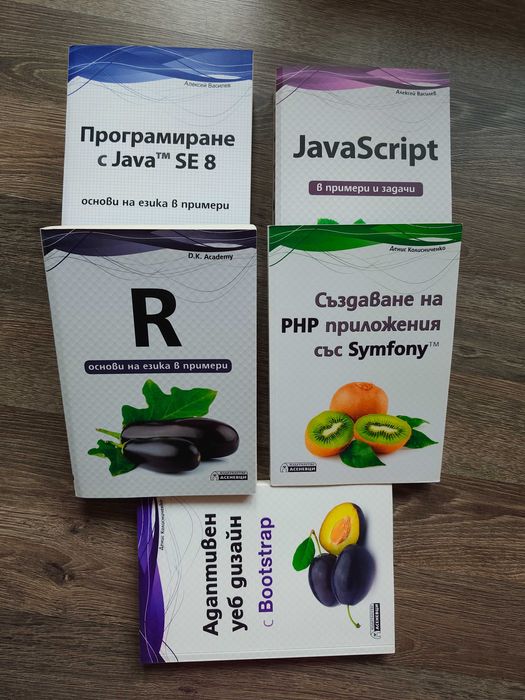 Книги по програмиране – Java, JavaScript, PHP, Symfony, R, Bootstrap