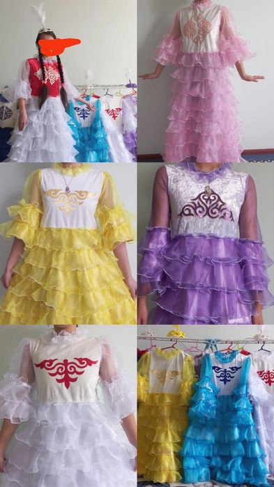 Прокат платье национальные казакша койлектер