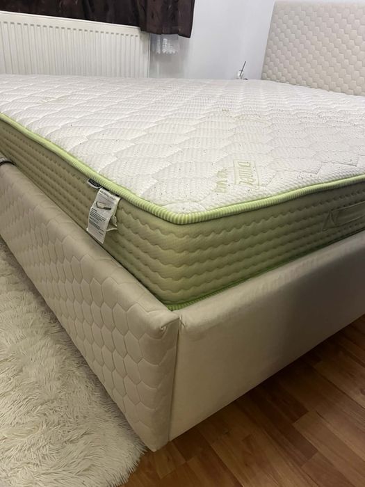 Pat cu saltea 160x200