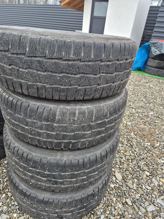 Vând jante+cauciucuri de Wv T5 225/65/16 C M+S 5/120/16 imp Germania
