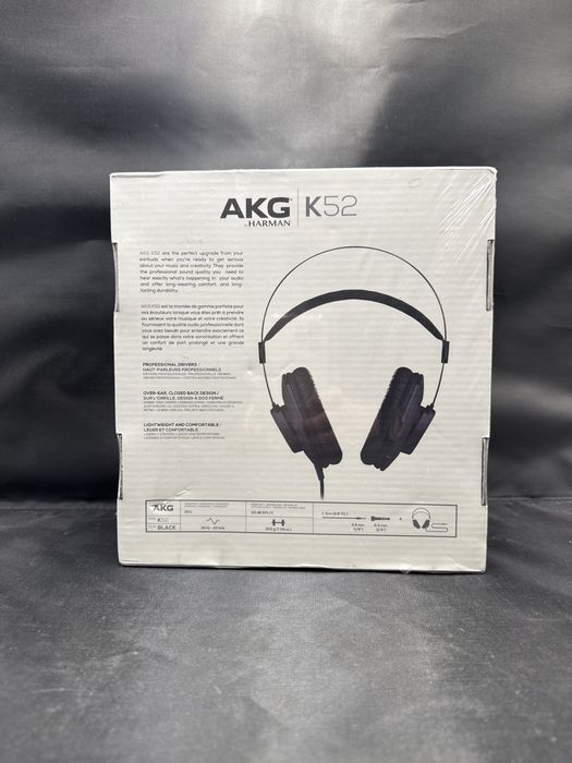 AKG by Harman K52 studio headphones black