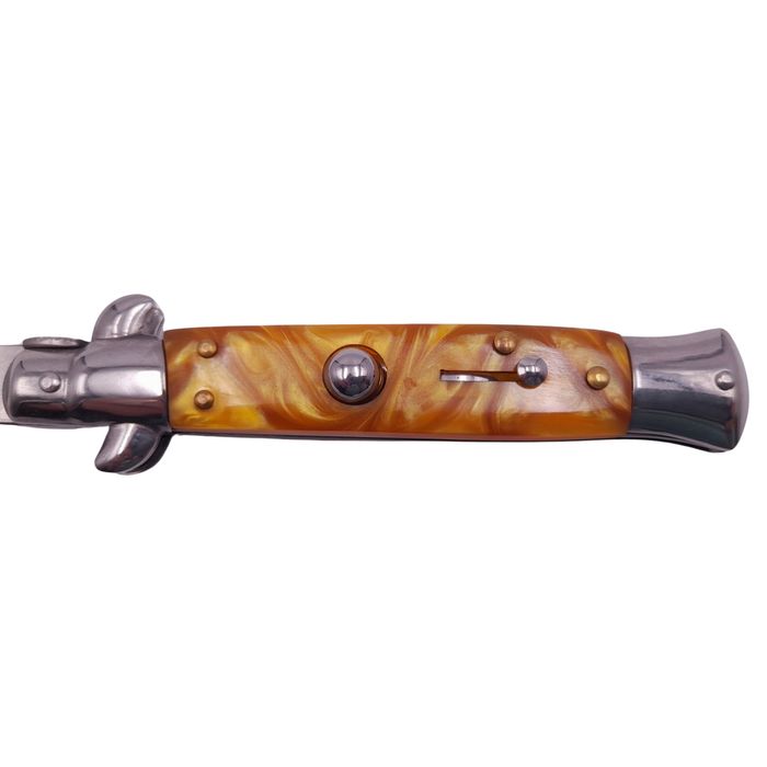 Briceag vanatoare Italian Wave, otel, 22.5 cm, argintiu, husa inclusa