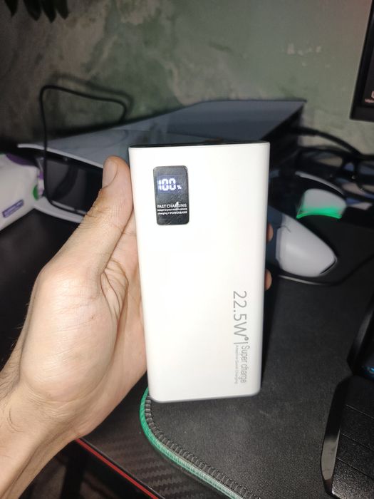 Power bank 20000ma/h 22.5 W juda tez quvvatlaydi USB-typeC