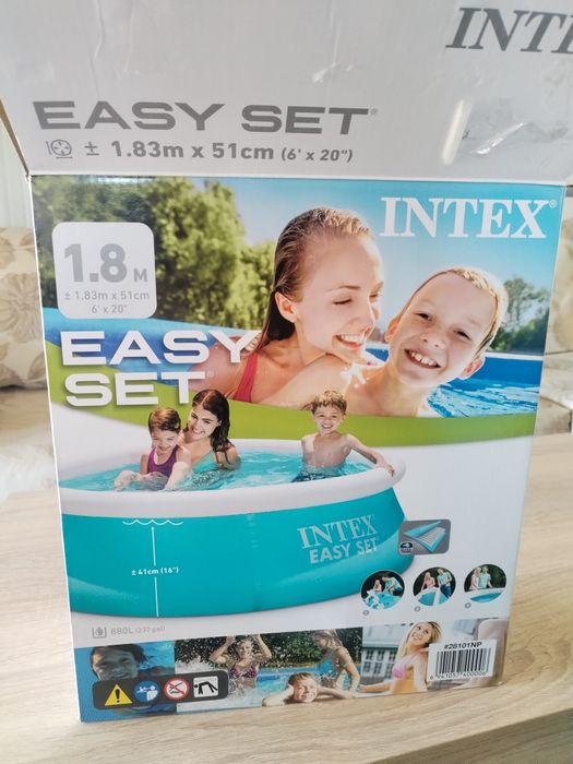 Басейн INTEX 1.8/51см. с покривало