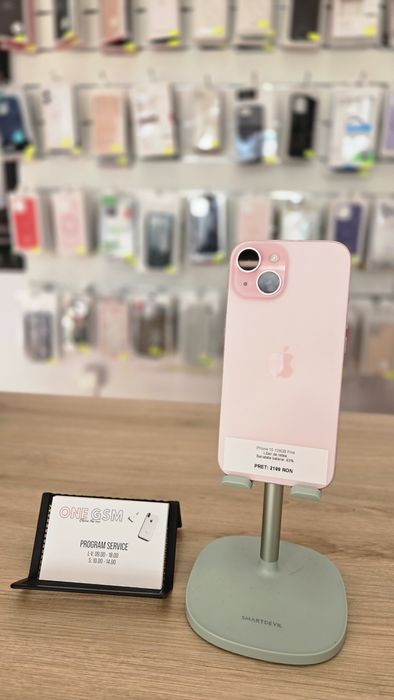 iPhone 15 128GB Pink– Second-Hand în stare buna!